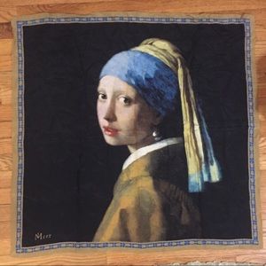 “Girl with a Pearl Earring” Silk Scarf